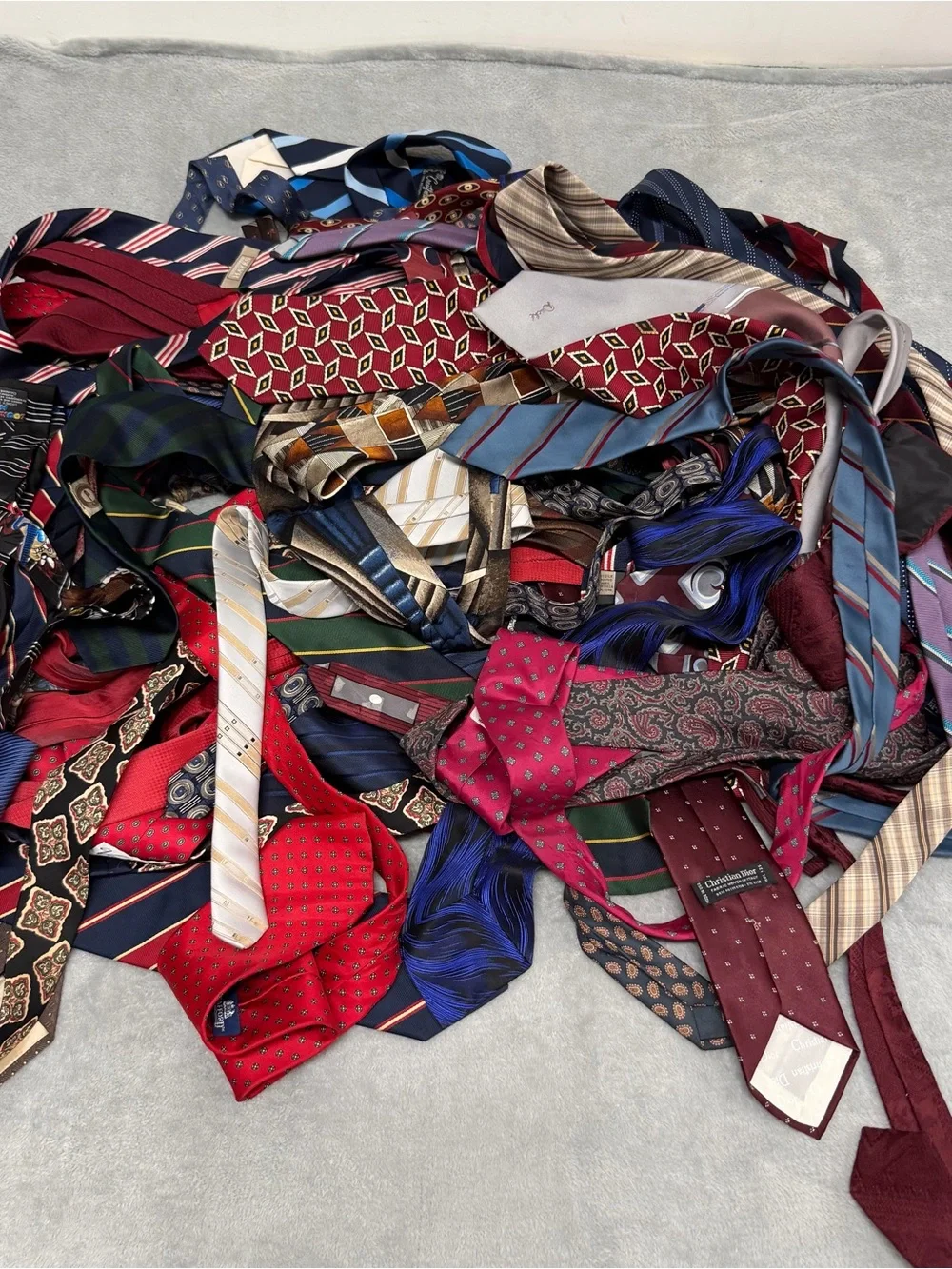55 Pc Vintage & Modern Necktie Lot Mens Ties Bulk Mixed Reseller Wholesale Lot C